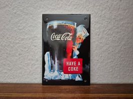 Emailschild Coca Cola Sprite Boy Logo Emaille Schild Reklame