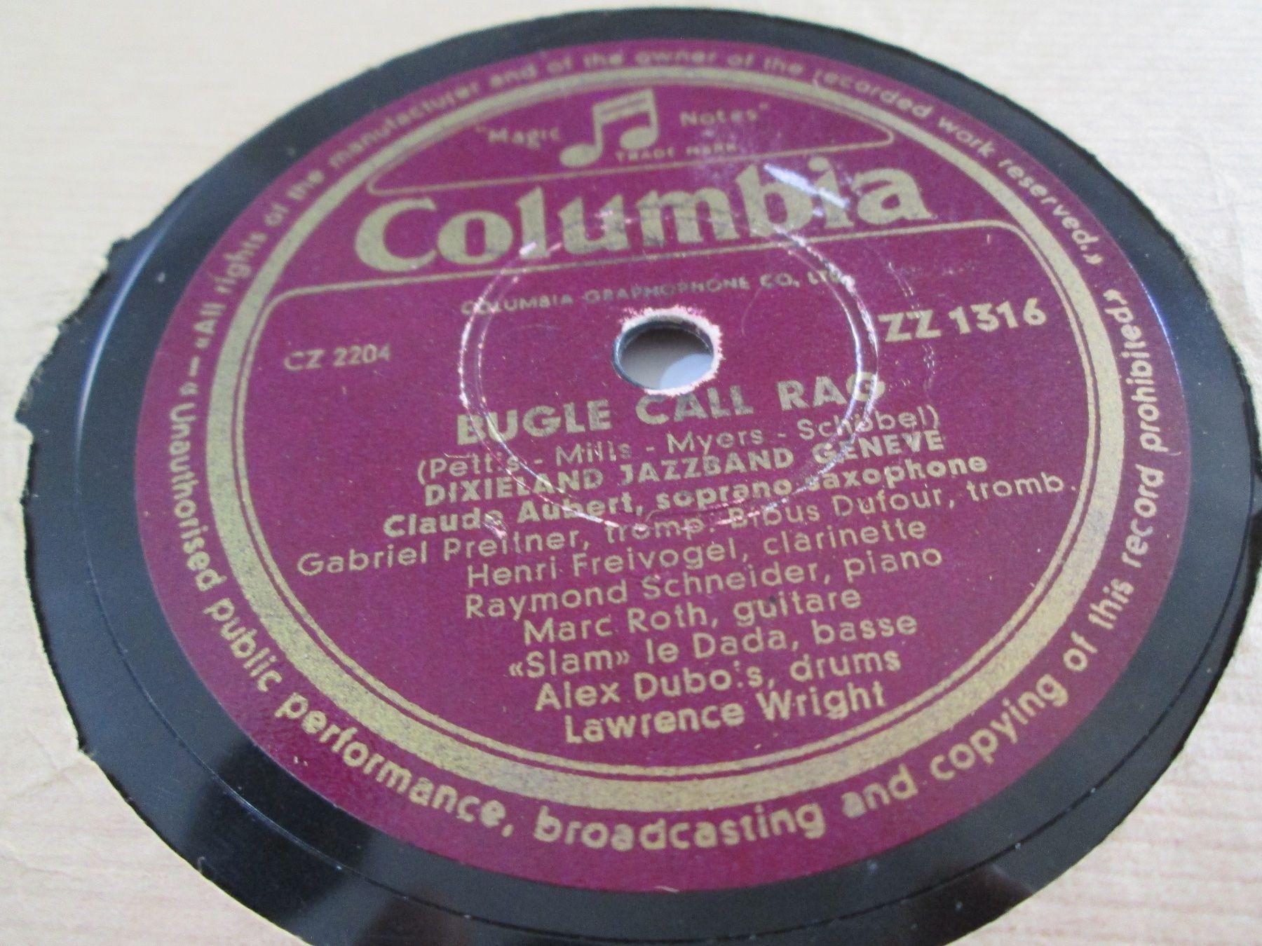 Schallplatten: DISQUES 78 TOURS – Gebraucht aus Lausanne von Leag 8