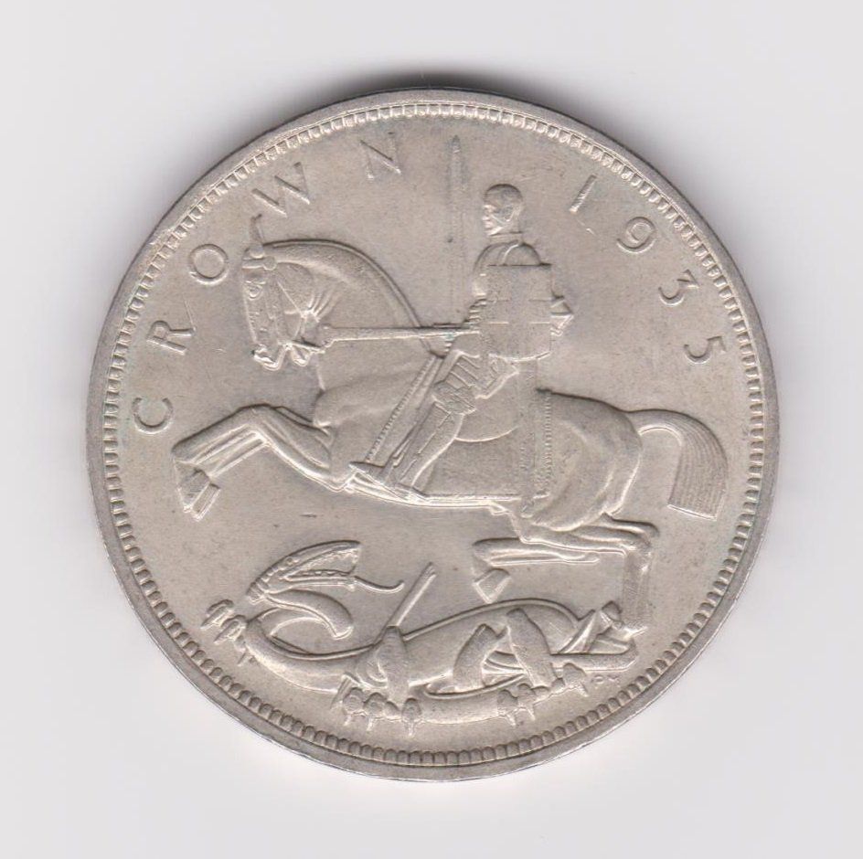 Tutti le monete: England 1 Crown 1935 Jubiläum George V – Usato da WilSG venduto da Wil10