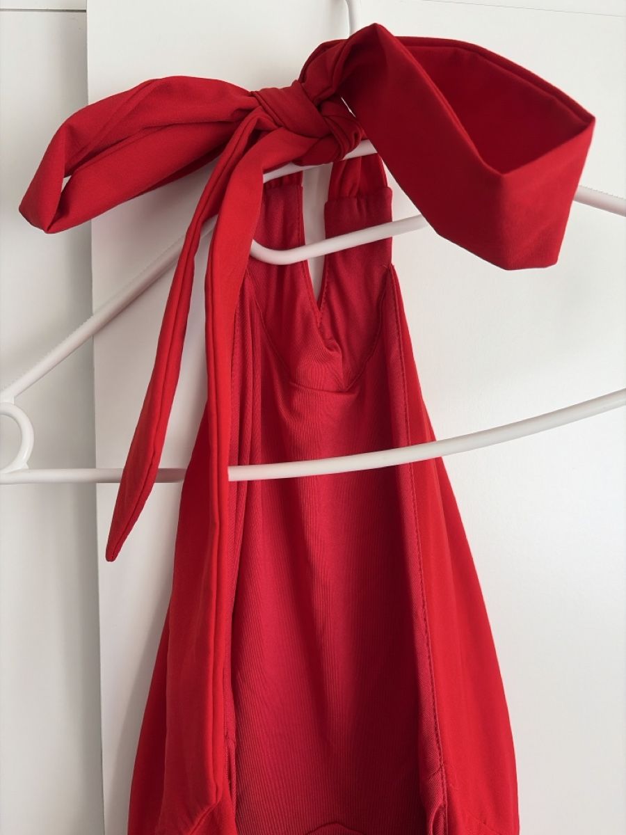 Vestiti: Robe rouge style bulle, dos nu avec noeux – Nuovo (secondo la descrizione) da Renens VD venduto da sar_bwz5 4
