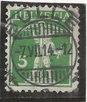 BULLE 07.07.14 auf Zu#125 III Mi#113 III  Volltr. [11B12]