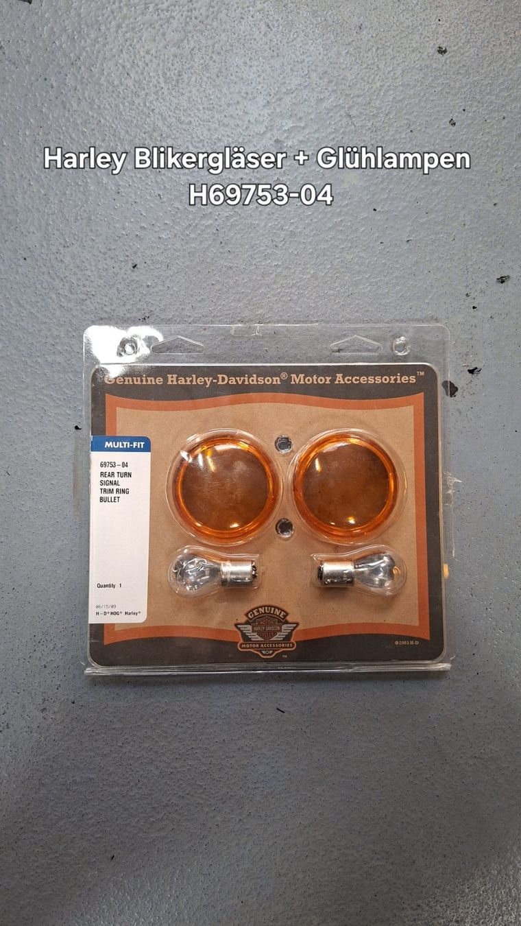 Harley-Davidson Tutti i ricambio per moto: Harley Davidson Blinkergläser Kit – Nuovo e nell'imballaggio originale da Alpnach Dorf venduto da Motorrad-Girl