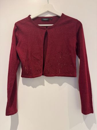Roter Bolero/Jäckli Gr.34/36 festlich