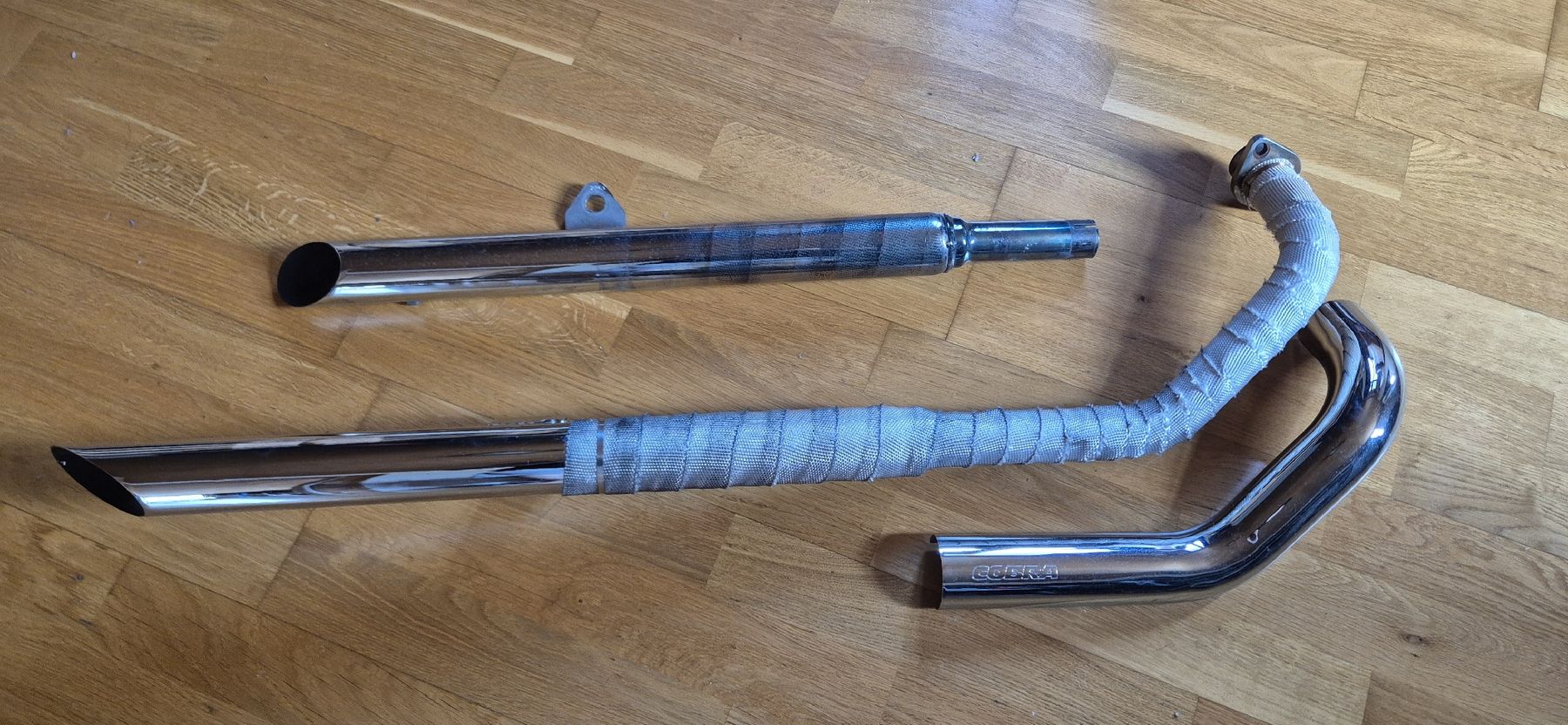 Sistemi di scarico: Yamaha XVS 650 Cobra Auspuff Drag Pipe – Usato da Seewis-Pardisla venduto da Dyamii