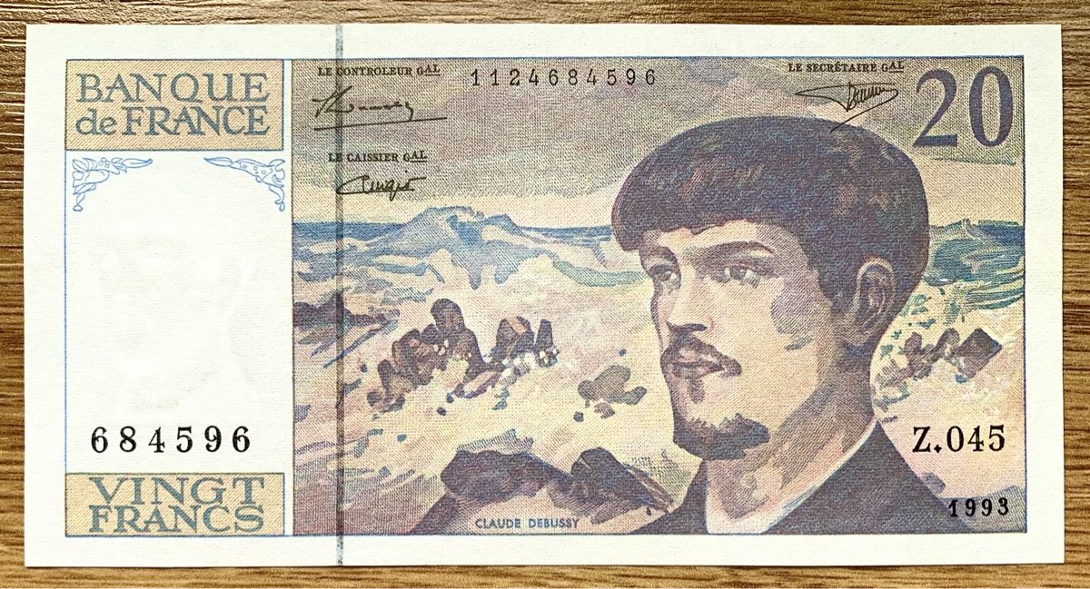 Banknoten: 20 Francs Frankreich 1993!!! aUNC!!! – Neu (gemäss Beschreibung) aus Oberentfelden von NunoLouro
