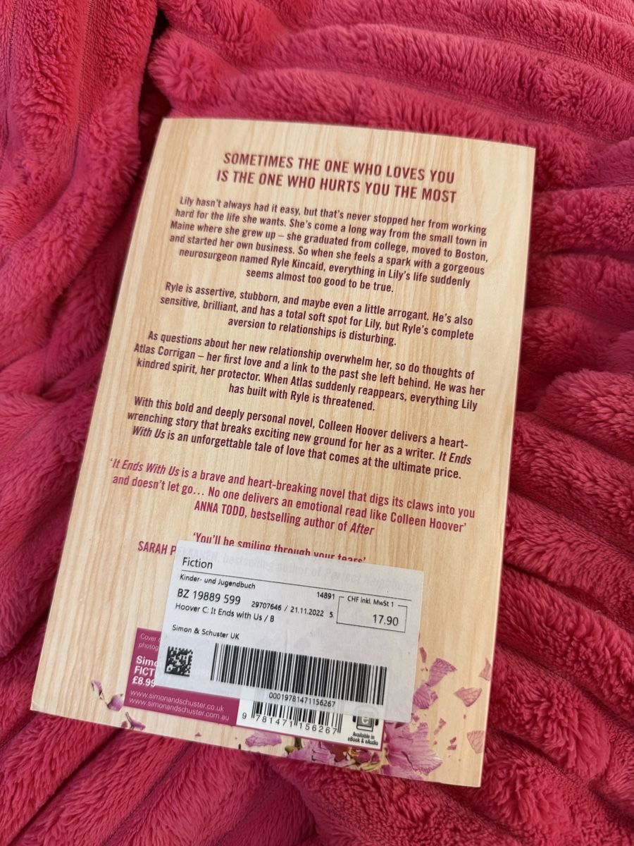 Libri: Colleen Hoover It ends with us, englisch – Usato da Bern venduto da Natacha1997 1