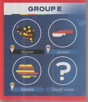 EURO 2024 Topps sticker GROUP E  part 1 GE1