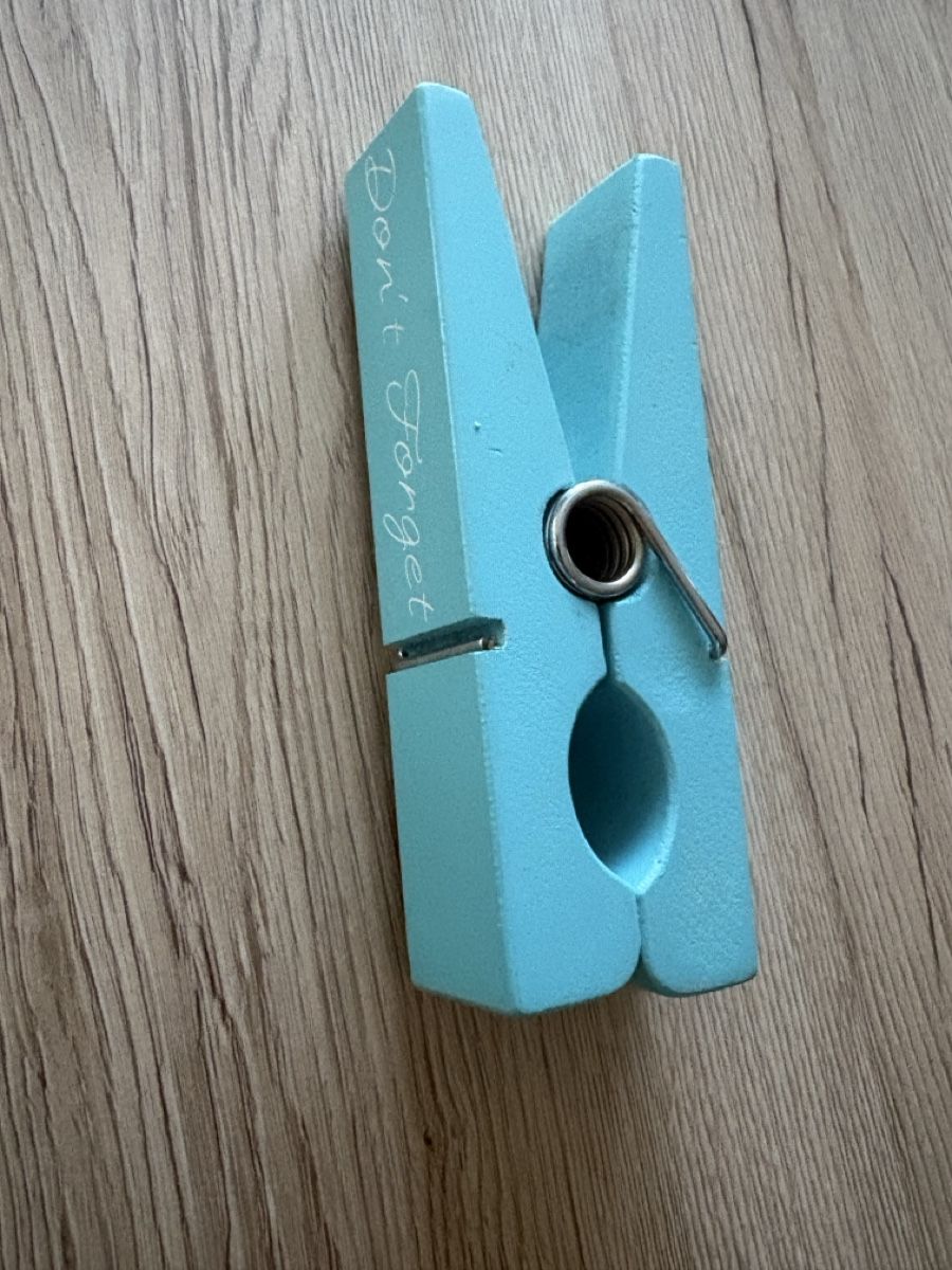 Tutte le decorazioni: Dekorationsklammer blau "Don't Forget" gebraucht  – Nuovo (secondo la descrizione) da Wetzikon ZH venduto da mic_ssc8