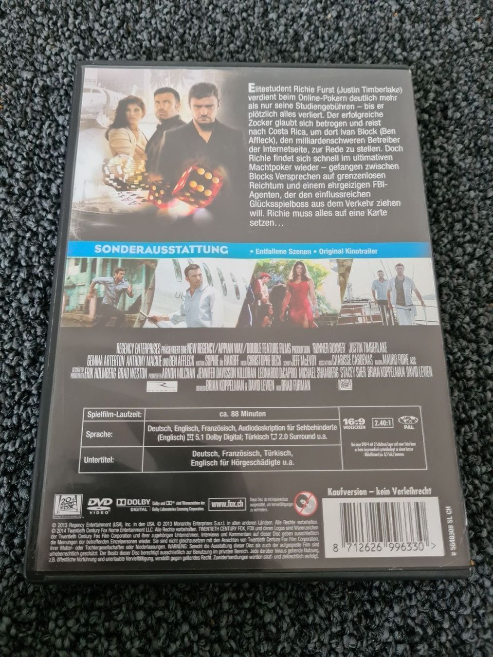 Tutti i DVDs: RUNNER RUNNER(8398) – Usato da Ruswil venduto da jan_bxl5 1
