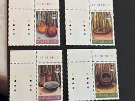 Briefmarken Swasiland, 4er Block, Top Zustand, Herbst 54