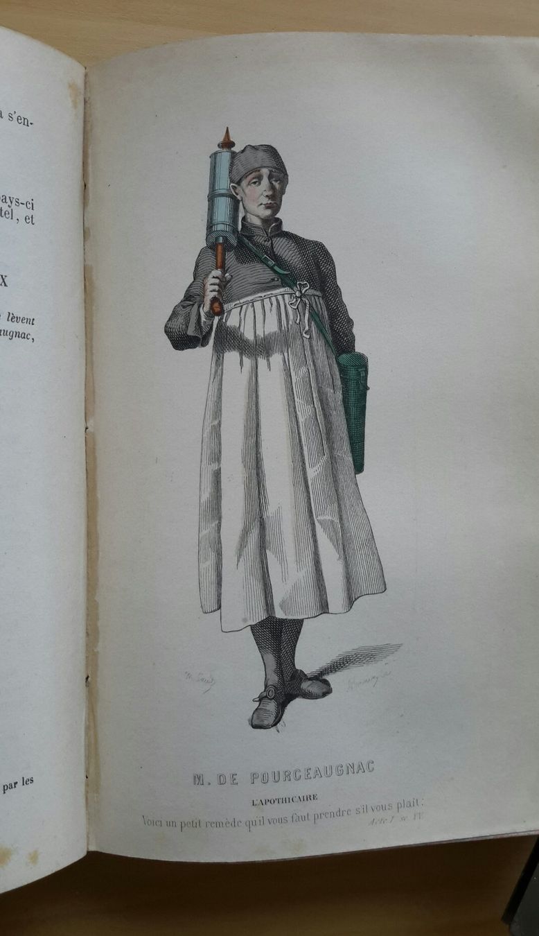Libri: Oeuvres complètes de Molière , 2 Vols, Paris ca. 1900 . – Usato da Burgdorf venduto da Olli.34 9