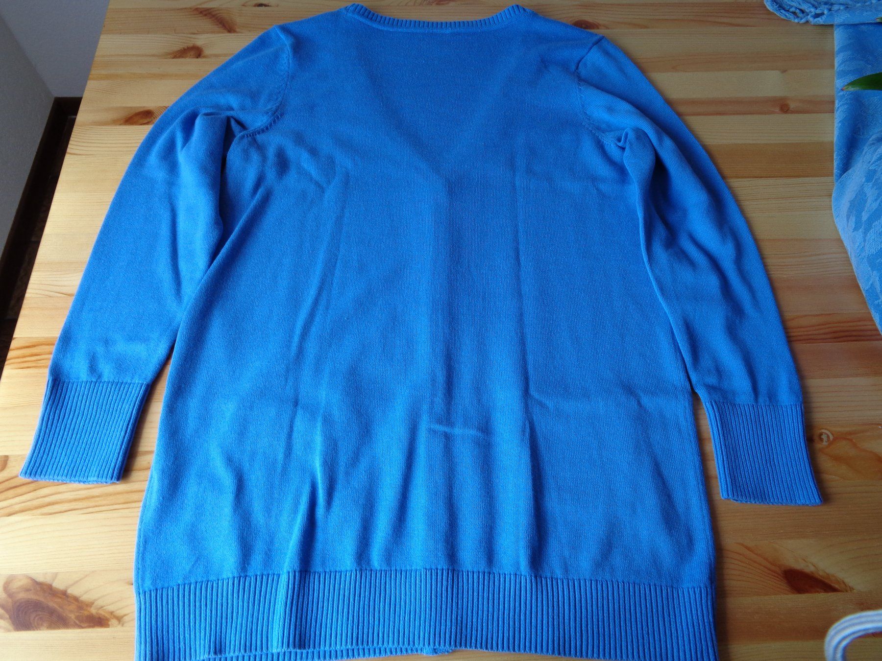 Jacken: Long-Strickjacke, blau, Gr. 38, Neu! – Neu (gemäss Beschreibung) aus Wiesendangen von Gullfoss 1