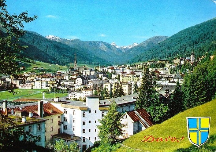 Cartoline postali: DAVOS mit Tinzenhorn – Usato da Jona venduto da philajona