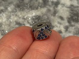 Pandora Clip Charm - Federn mit Blauen Zirkonia 🪶💙