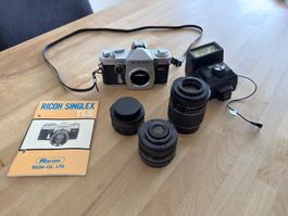 Ricoh Singlex TLS mit 3 Objektiven & Blitz