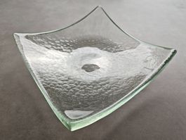 Neue Glasschale Glasi Hergiswil Carré 31 x 31 cm