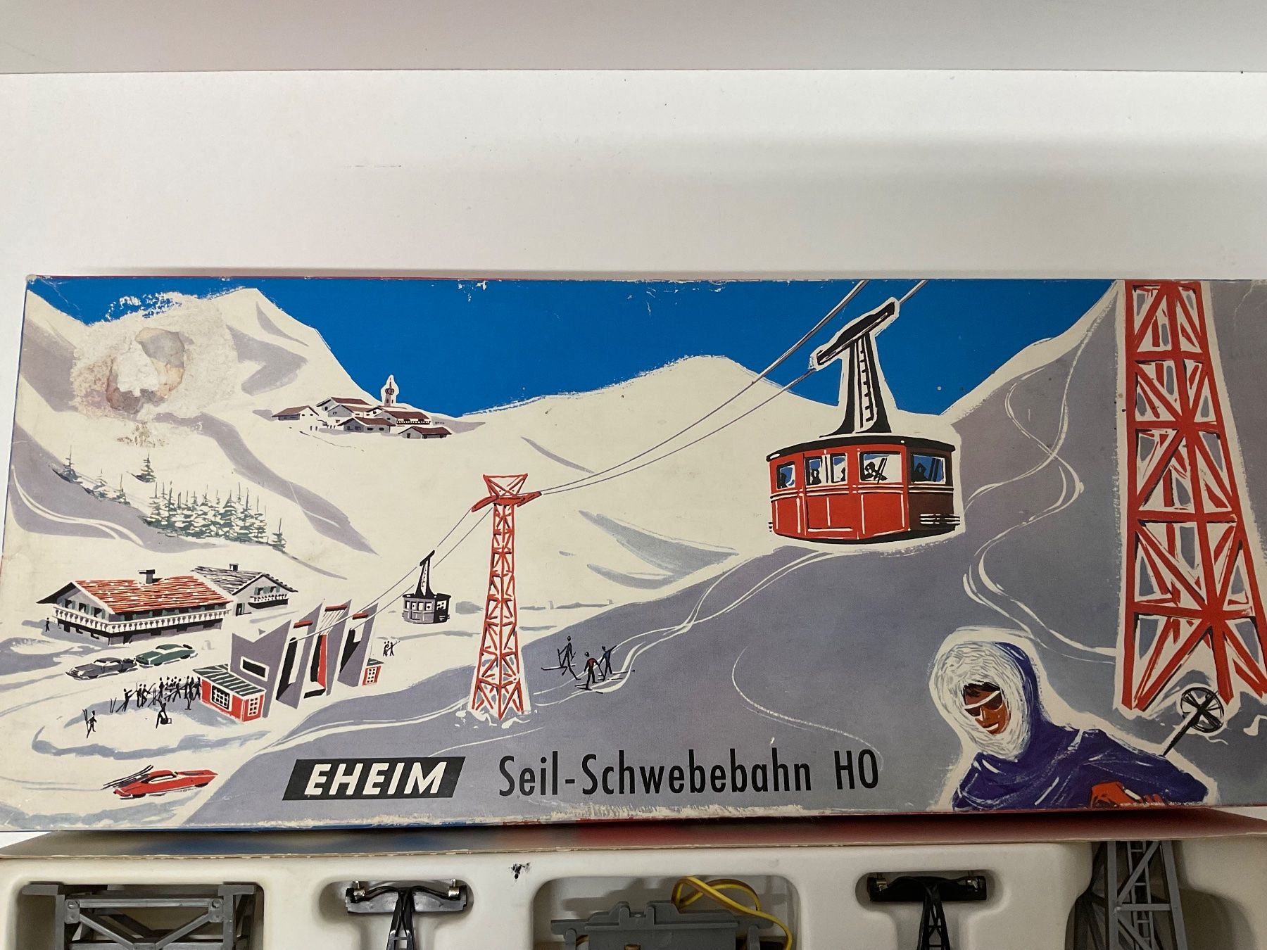 Eheim Modellini di ferrovie: Eheim Seil-Schwebebahn HO Set 200, Bespielt mit OVP – Usato da Chur venduto da Chur75 1