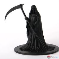 Grim Reaper Bust with Scythe - Dark Fantasy Decor - 3D Print