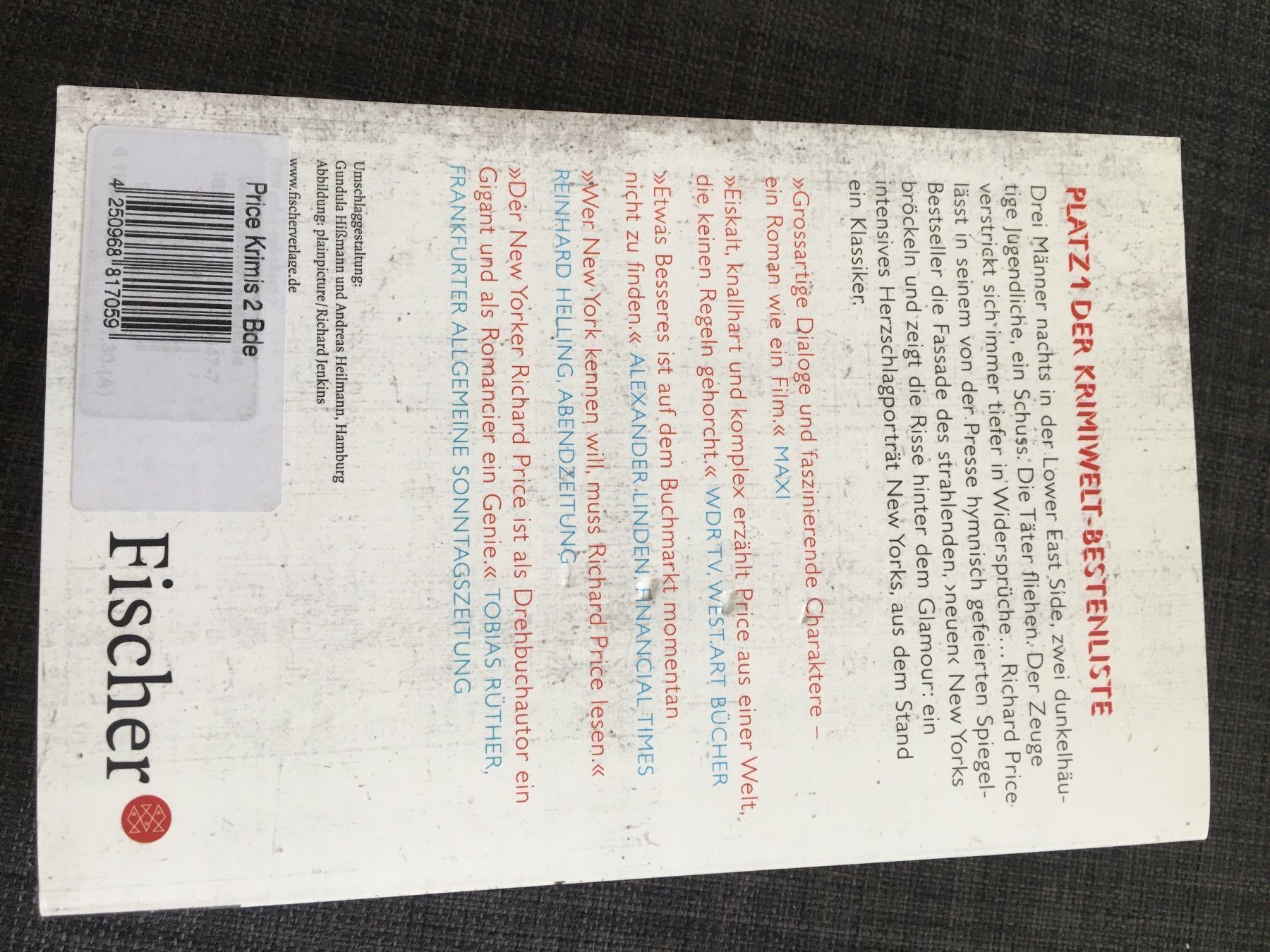 Libri: Buch: Cash - Richard Price – Usato da Worb venduto da vivia_ne 1
