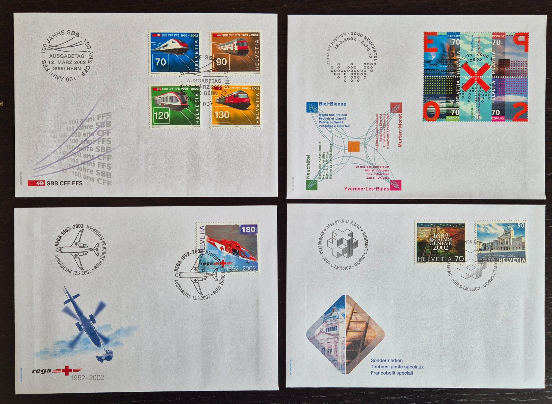 Tutti i francobolli: Ausgabe März 2002 ET Briefe – Usato da Buus venduto da papillon098