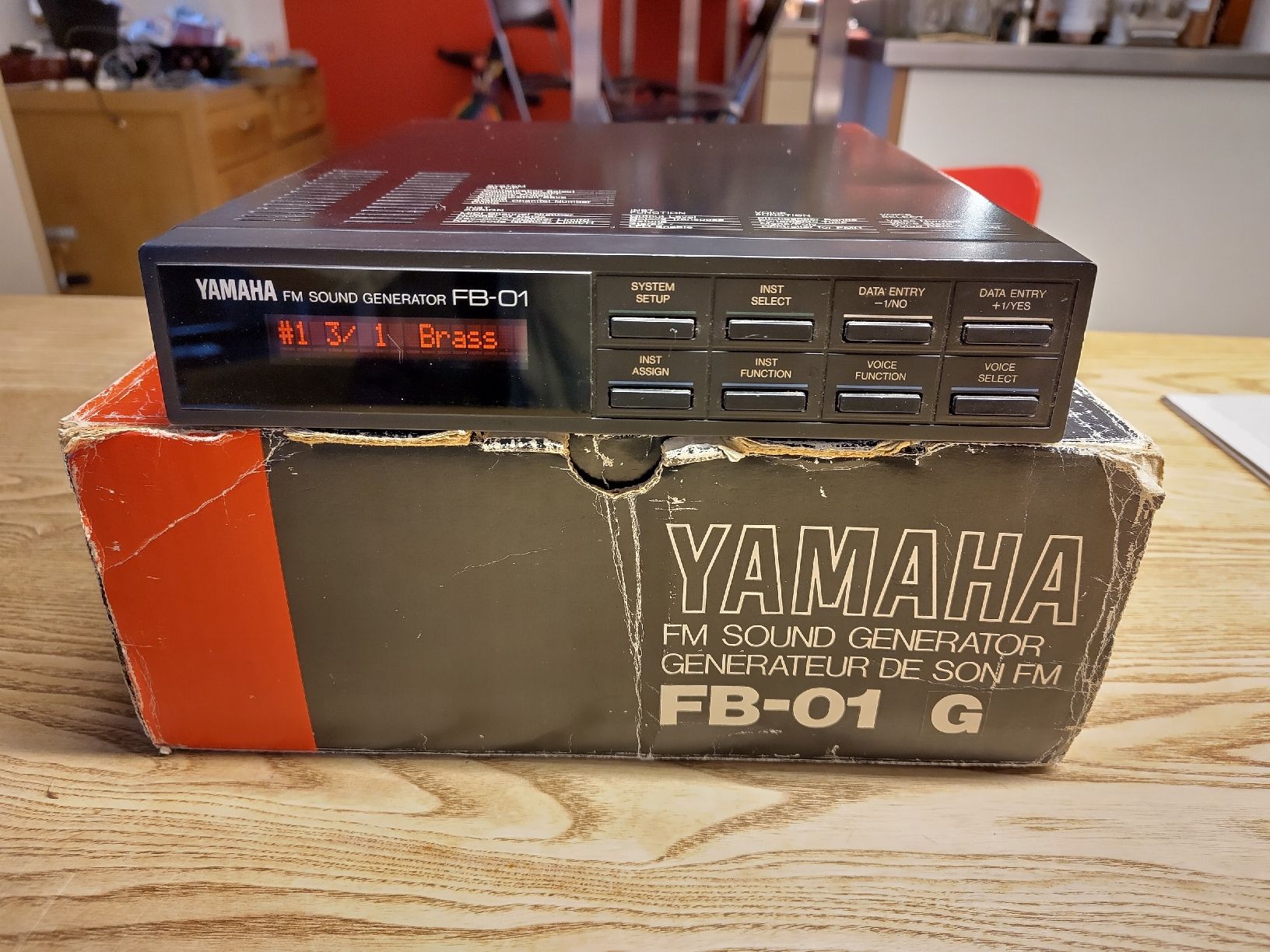 Yamaha Musikinstrumente: Yamaha FB-01 Sound Module 1986 mit OVP – Gebraucht aus Wabern von Kos7