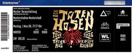 4 Toten Hosen Tickets zu verkaufen