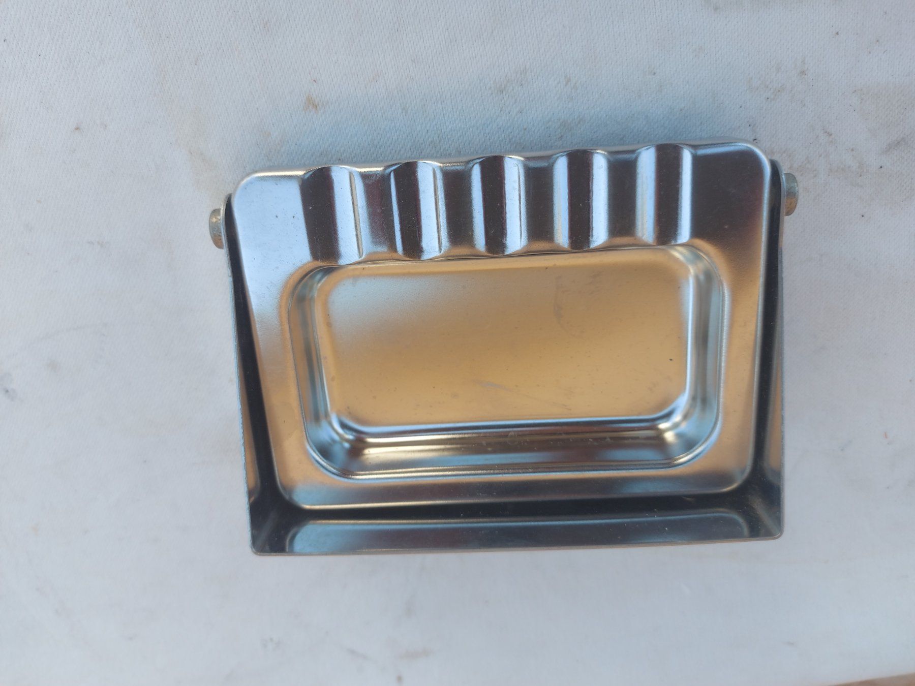 Aschenbecher: Aschenbecher Metall glänzend Klappbar – Neu und originalverpackt aus Rheinau von profitronic.shop 1