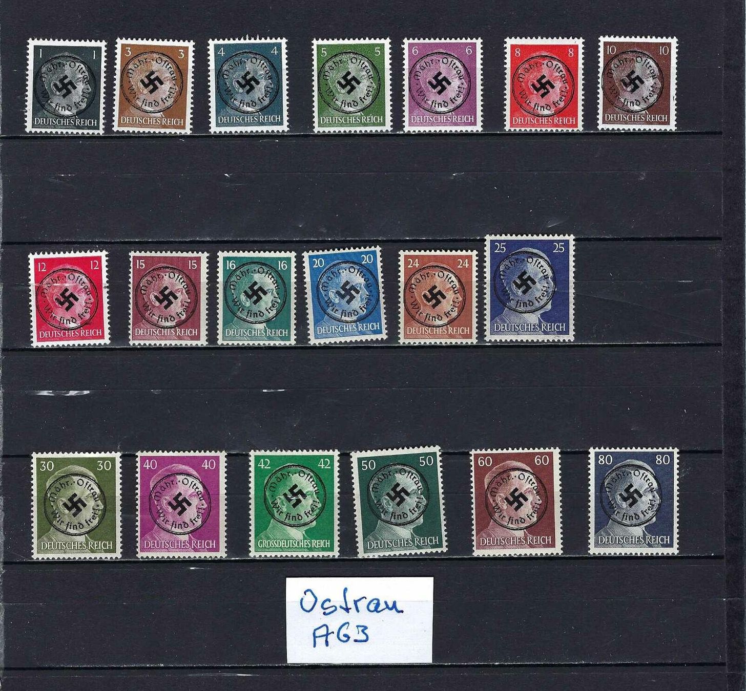 Tutti i francobolli: WKII Besetzung Ostrau ** – Nuovo e nell'imballaggio originale da Altstätten SG venduto da Nandodax