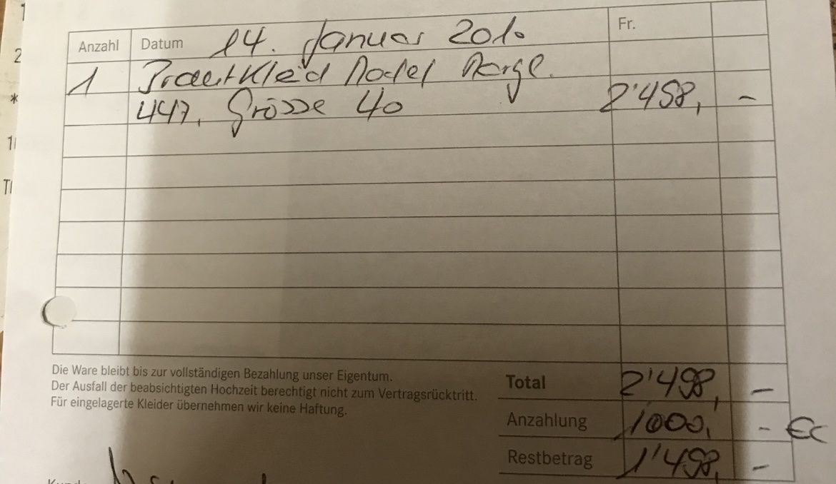 Vestiti: Hochzeitskleid Grösse 40 – Usato da Oberentfelden venduto da Kammervogel 5