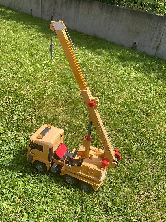 Bruder Giocattoli: Kran / LKW Bruder Tele Crane TC 4500 – Usato da Nussbaumen AG venduto da Nayalu
