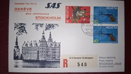 Swissair Geneve - Stockholm 01.04.1974