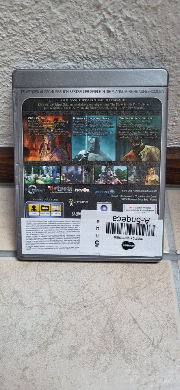 Sony Giochi: PS3 - The Elder Scrolls Oblivion – Usato da Münsingen venduto da Heroism2010 1