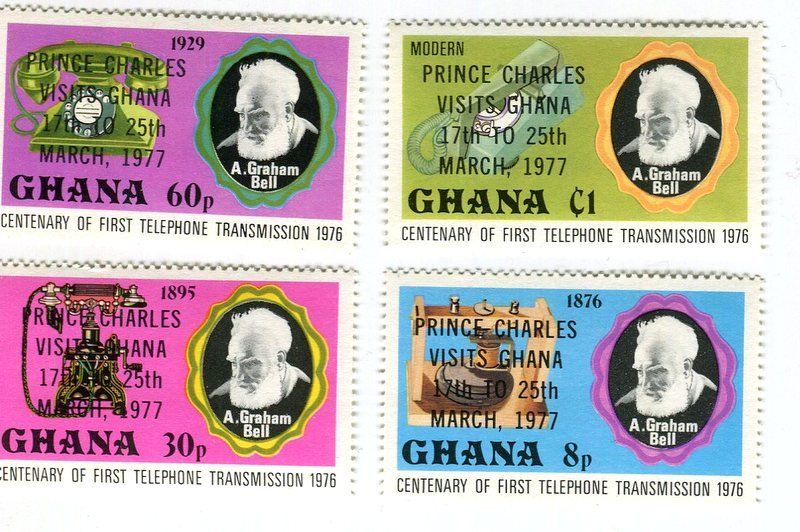 Alle Briefmarken: Briefmarken "Telefon. Graham Bell". Ghana – Neu und originalverpackt aus Basel von Butsch5