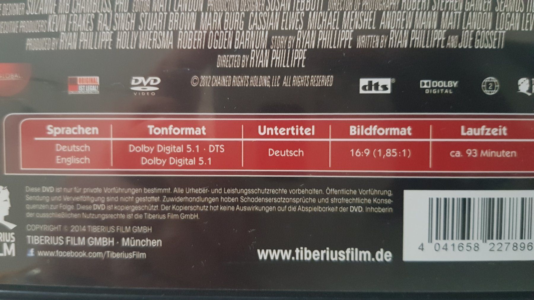 Tutti i DVDs: DVD Kidnapped / Ryan Phillippe – Usato da Oetwil am See venduto da fineli2 1