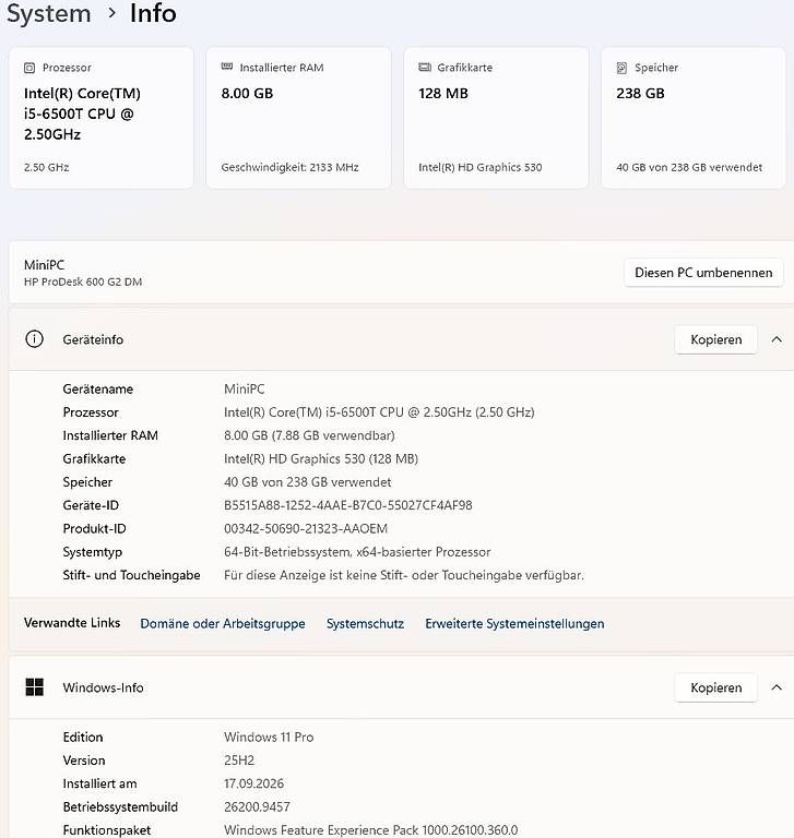Hewlett Packard PC: HP ProDesk 600 G2 Mini – Usato da Zürich venduto da hotsaucenzuerich 3