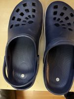 (4)  Clogs Pantoletten blau dunkel Grösse 43 guter Zustand