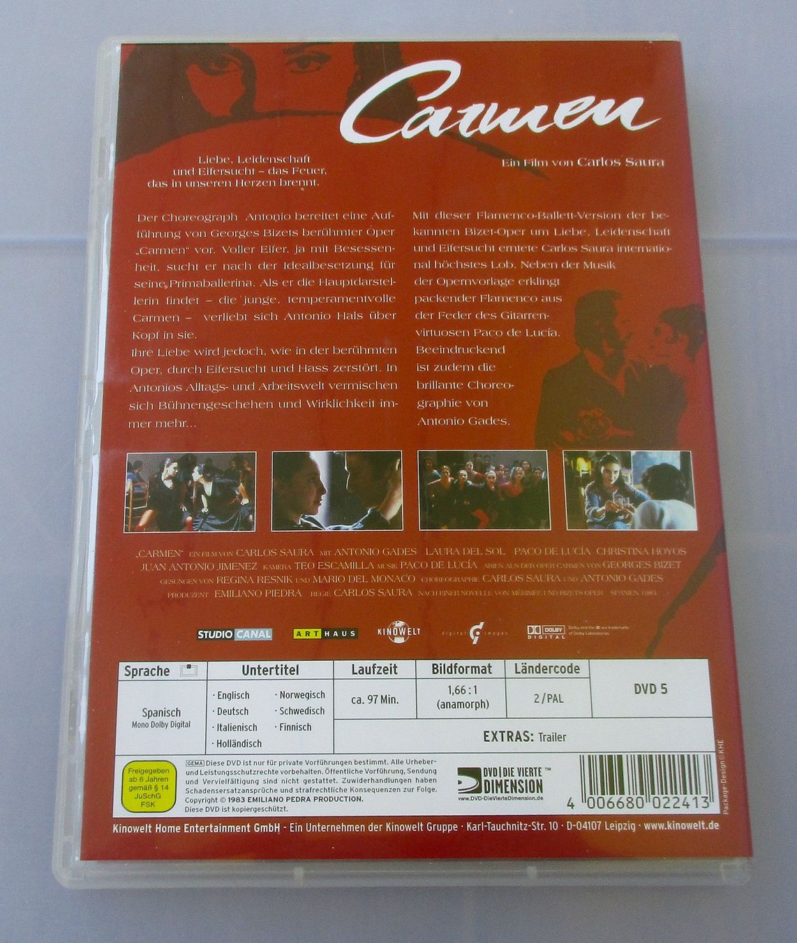 Tutti i DVDs: CARMEN - Carlos Saura – Usato da Wattwil venduto da Muriel10 1