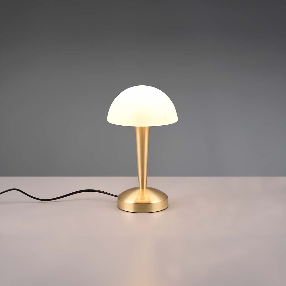 Lampade: Tischleuchte, Glas, Messing, 26 cm Höhe – Nuovo (secondo la descrizione) da Kreuzlingen venduto da Smart-Light