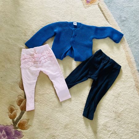 Lot de vêtements bébé PETIT BATEAU 3 pièces, taille  18 mois