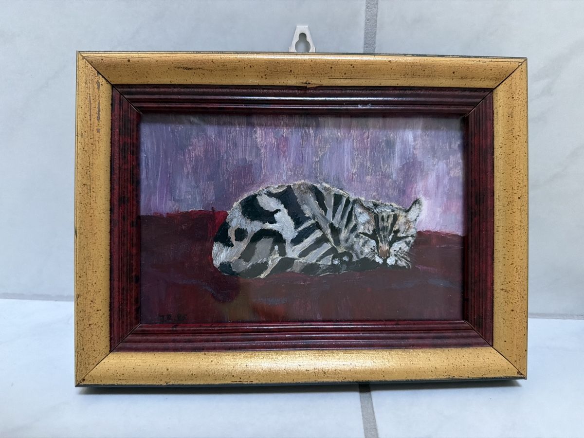 Tableaux: Gemälde, Katze, klein. – D'occasion à Biberist par Momo33
