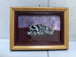 Gemälde, Katze, klein.