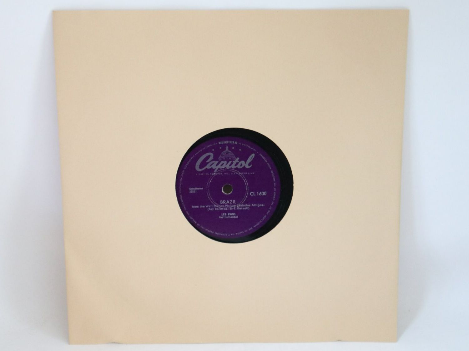 Dischi in vinile: Schellack Les Paul Brazil / Lover Schallplatte – Usato da Eschenbach SG venduto da Astalavista