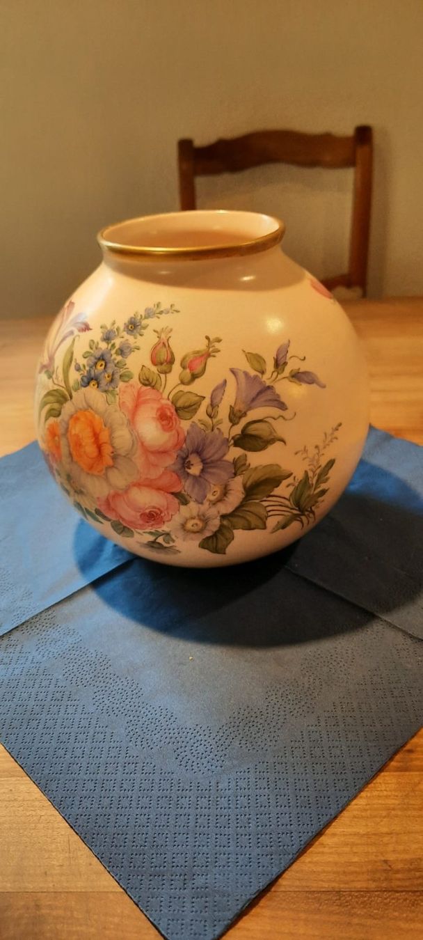 Vasen & Gefässe: Kugelvase GOUDA, handgemalt – Gebraucht aus Busswil BE von balu37