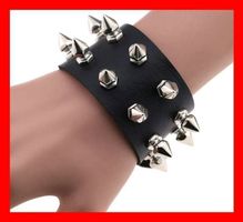 Nietenband Stachelband Lederband Gothic Metall Punk Armband