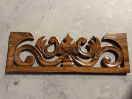 Geschnitzte Holz Platte Deko