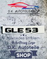 Mercedes Logo AMG GLE53 Emblem Schriftzug aus ABS Schwarz