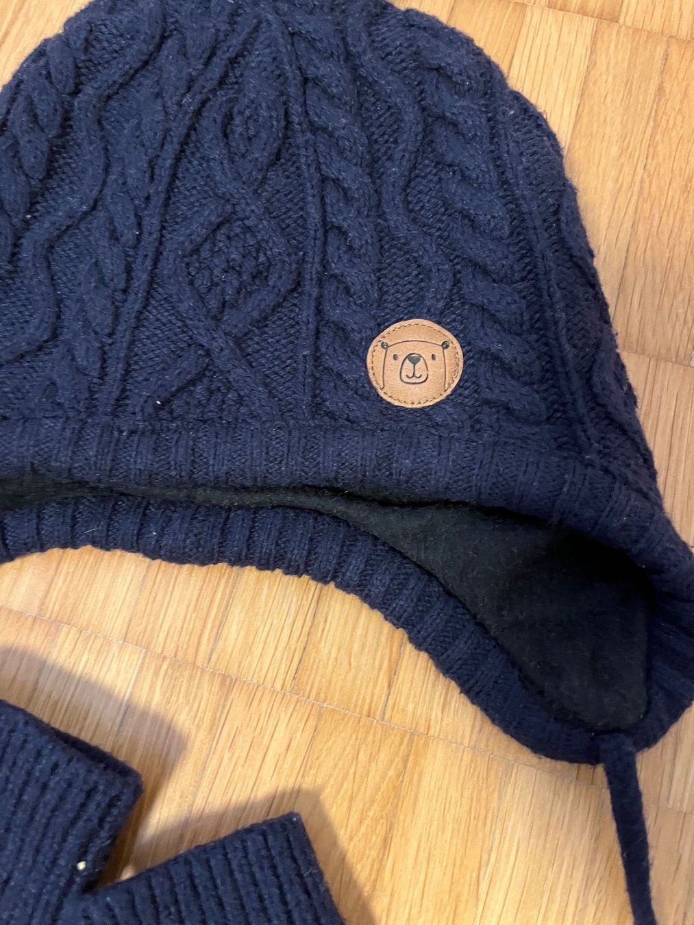 Guanti: H&M Warme Strickmütze + Handschuhe, dunkelblau Gr. 98 – Usato da Jona venduto da Good_luck1_ 3