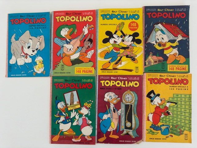 Fumetti: 7  TOPOLINI ANNI 1963 BUONI E RARI – Usato da Davesco-Soragno venduto da kappas