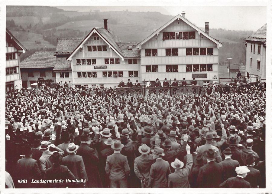 Cartes postales: Landsgemeinde Hundwil, um 1940 – D'occasion à Frauenfeld par POML