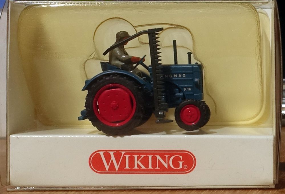 Wiking 087202 H0 Hanomag WD Traktor In Achatgrau – Spur HO 1:87 Modell